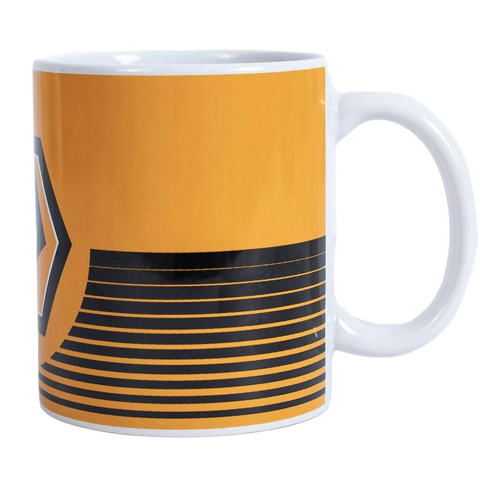 image 1 of Wolverhampton Wanderers FC Linear Ceramic Mug - Yellow/Black - One Size