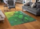 image 2 of World Map Yellow And Green Rug | Multi