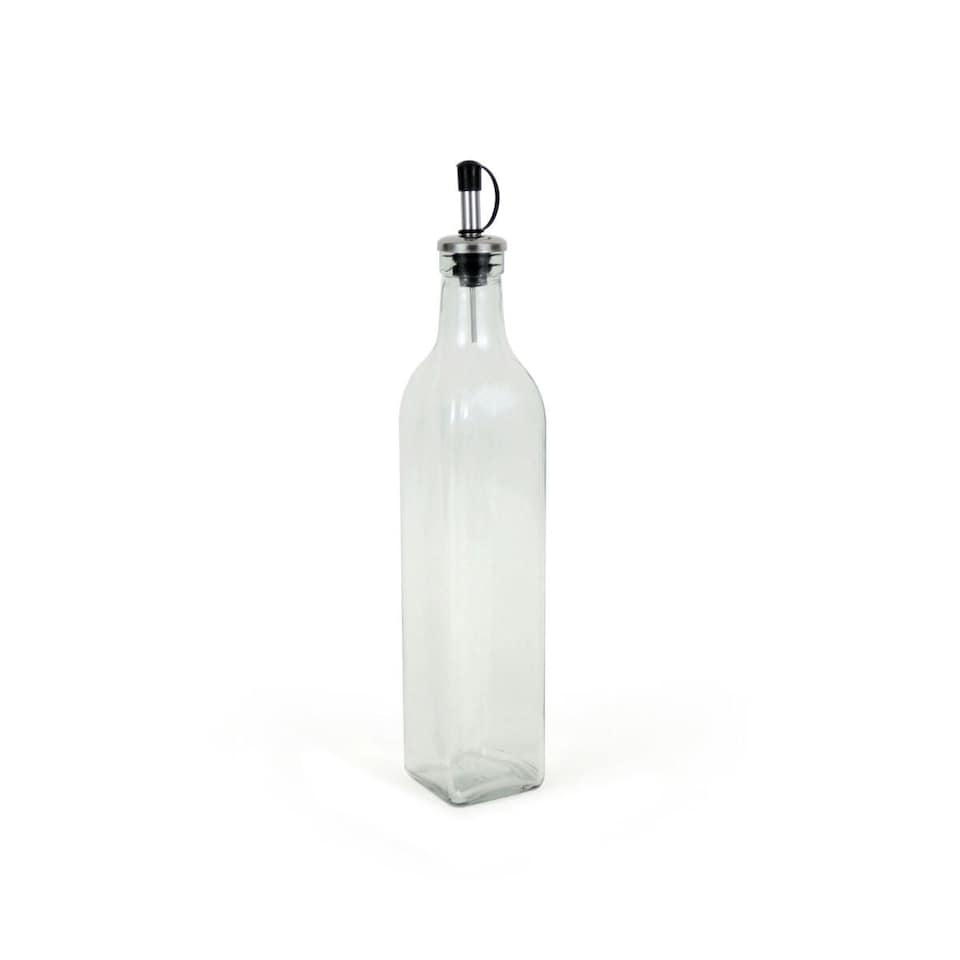 image 1 of Cruet Anna Transparent Silver Glass 0,5 L (24 Units)