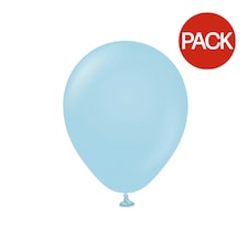 Kalisan Latex Plain Balloon (Pack of 100) - Blue - One Size