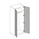 image 4 of Shaker White Double Wardrobe with Single Rail White