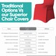 image 4 of Chair Cover Spandex Polyester Stretch, Flat Dining Slipcovers - 10pcs