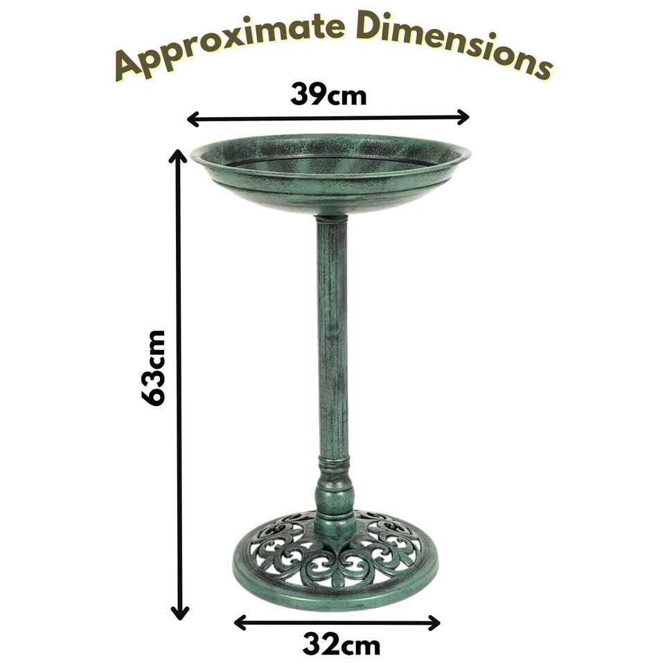image 1 of Marco Paul Traditional Blue Bird Baths For The Garden