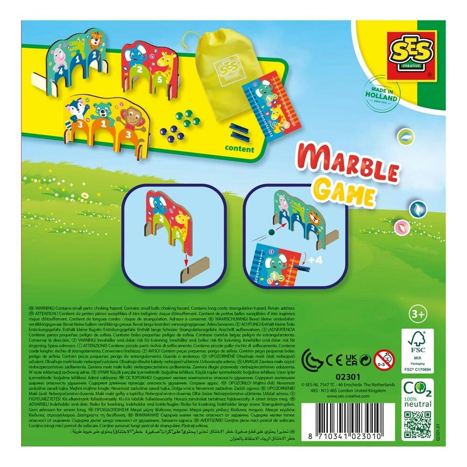 image 1 of SES CREATIVE Wooden Arch Boards Marble Game