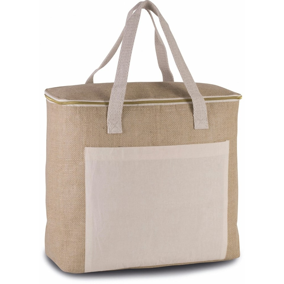 image 1 of Kimood Large Jute Cool Bag - Natural - L