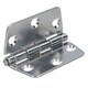 image 4 of Polished Butterfly Door Hinge 2 PackStainless Steel 75mm x 73mm 316 Marine Cabin Silver