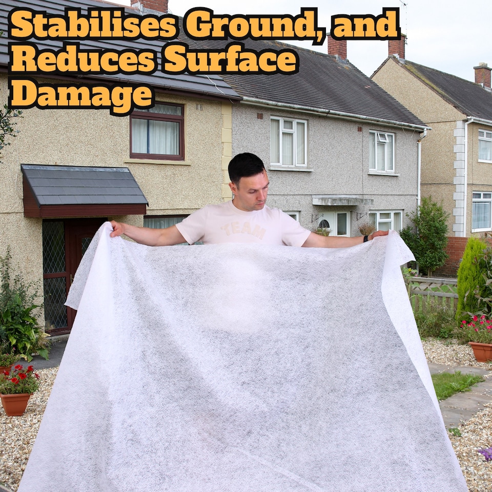 image 1 of Non Woven Geotextile Membrane 2.25m x 1m (2.25m²) - 100 GSM Drainage Fabric