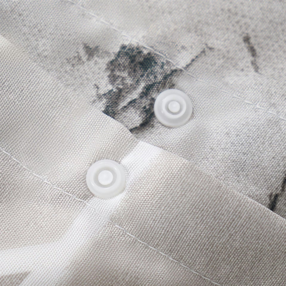 image 1 of OHS Abstract Geo Marble Reversible Print Soft Duvet Cover Bedding Set, King - Grey | Grey | King