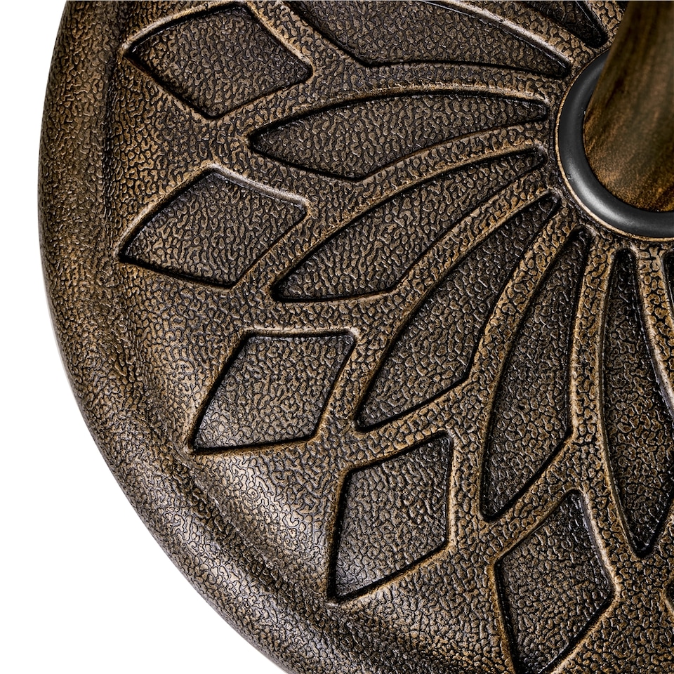 image 1 of Yaheetech 50.5 cm Outdoor Patio Rolling Heavy-duty Self-Weight Market Umbrella Base-Bronze | Bronze | Bronze
