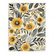 image 3 of Yellow Marigold Flowers Pattern Wildflowers Black Framed Wall Art Print A4