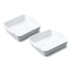 image 1 of Porcelain Square Baker, Set of 2 | Multi