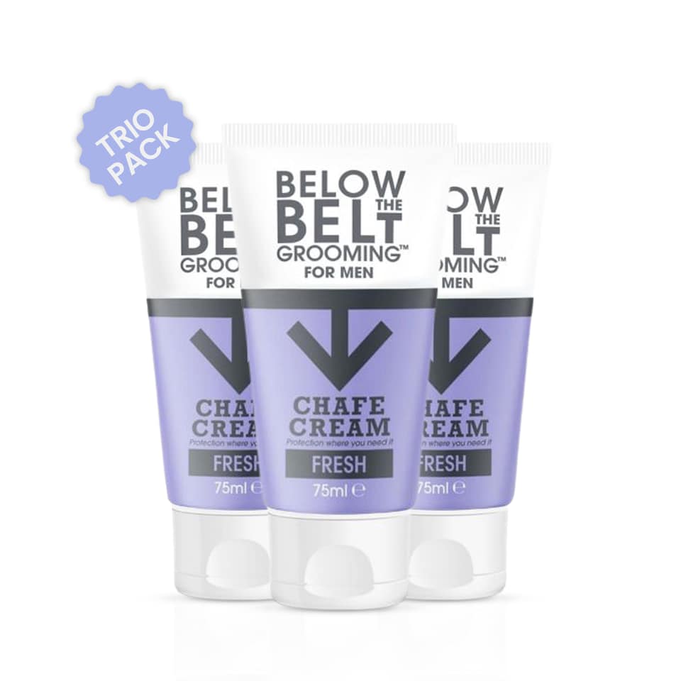 image 1 of Below The Belt Mens Anti Chaffing Cream, Fresh Scent 75ml TRIO