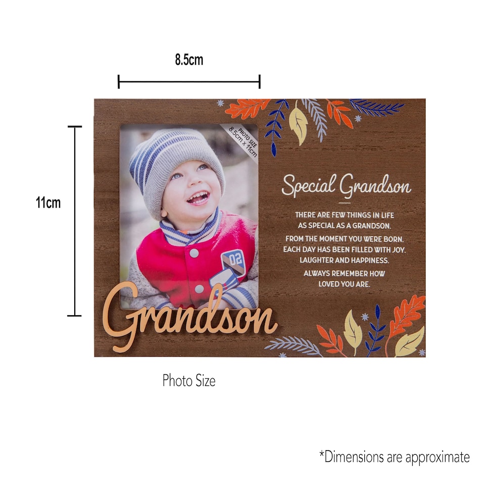 image 1 of History & Heraldry Pre-Personalised Kids Wooden Picture Frame - Quinn