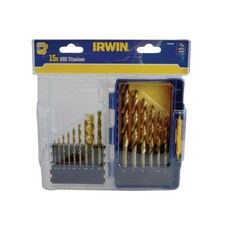 Irwin Hss Titanium Metal Drill Bit Set, 15 Piece - Multi Colour - One Size