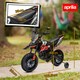 image 3 of AIYAPLAY 12V Kids Motorbike Aprilia Licenced with Training Wheels, Red