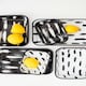 image 4 of Stripe Collection Enamel Rectangular Serving And Roasting Dish - 21 cm (W) x 14 cm (D) x 4 cm (H)
