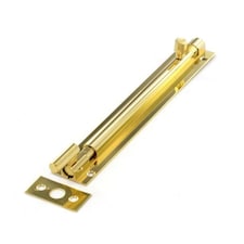 Securit Necked Barrel Bolt - Brass - 75mm