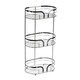 image 3 of Showerdrape Dante Chrome Freestanding Bathroom Floor Shower Caddy