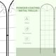 image 6 of Outsunny Set of 2 Metal Trellis for Climbing Plants, Grid Design, 50 x 180cm