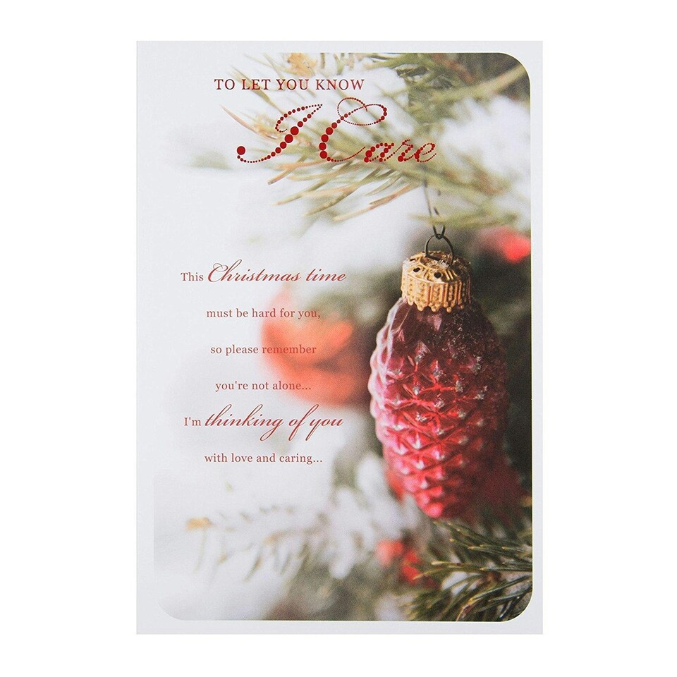 image 1 of I Care Christmas Hallmark Morden New Medium Card