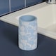 image 5 of Buttercup Light Blue Floral 4 Piece Bathroom Accessory Set | Blue | Light Blue | 1