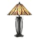 image 1 of Victory Tiffany Table Lamp, Valiant Bronze, E27