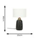 image 3 of ValueLights Selma Black Table Lamp
