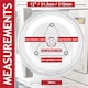 image 2 of SPARES2GO Universal Microwave Turntable Plate 6 Lug Fixing Y Type Glass Dish Tray (12" / 31.5cm / 315mm)
