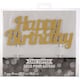 image 2 of Creative Party Glitter Happy Birthday Cake Topper - Gold - One Size