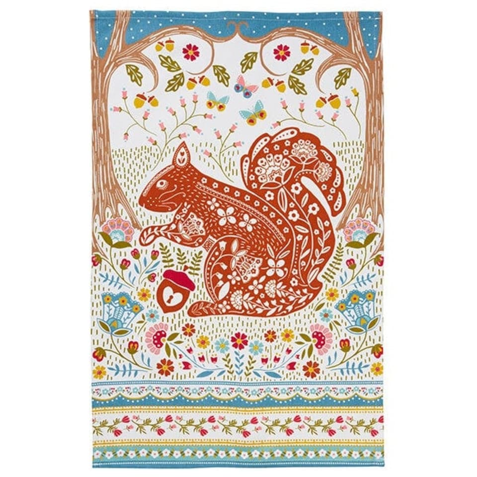 image 1 of Ulster Weavers Tea Towel Squirrel