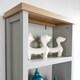 image 6 of Grey Oak Tall Bookcase Display Unit 5 Bookshelves DVD Storage Two Tone Grey