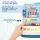 image 5 of Music & Light Educational Ball Roll Toy - Interactive Train Playset with 6 Colourful Balls, Lights, Music, Number & Colour Learning, Coordination-Building Toddler Toy (Blue)