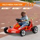 image 4 of AIYAPLAY 6V Electric Go Kart w/ Music, Light, Horn, for Ages 3-5 Years, Red