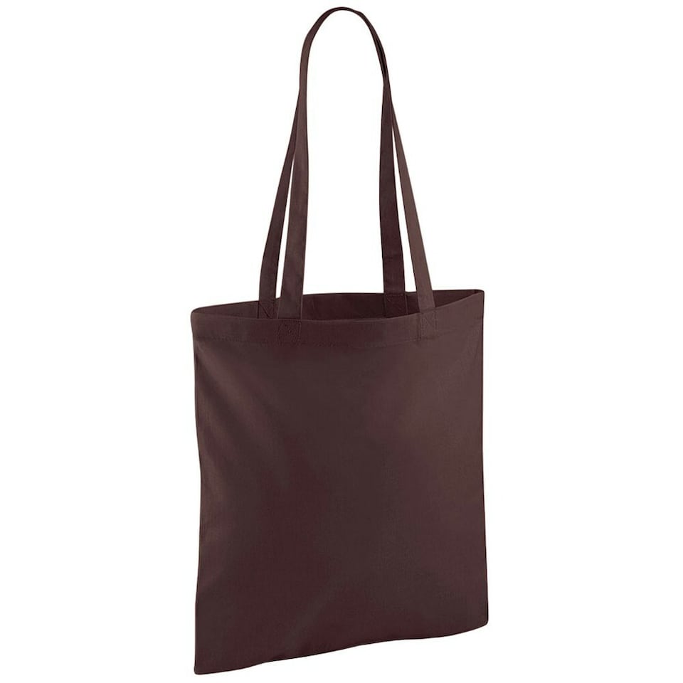 image 1 of Westford Mill Long Handle Tote Bag - Chocolate - One Size | Brown