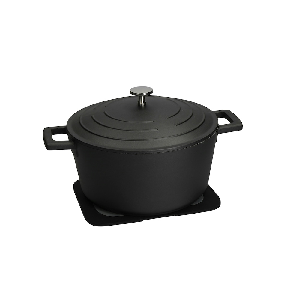 image 1 of MasterClass Trivet Black Silicone 3-in-1