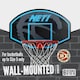 image 2 of NET1 Arena 76 x 51 cm Wall-Mount Basketball Backboard with 38 cm Solid Steel Hoop | Multi | 4396