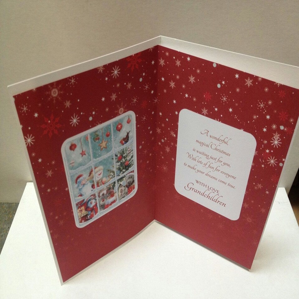 image 1 of Grandchildren Traditional Christmas Card