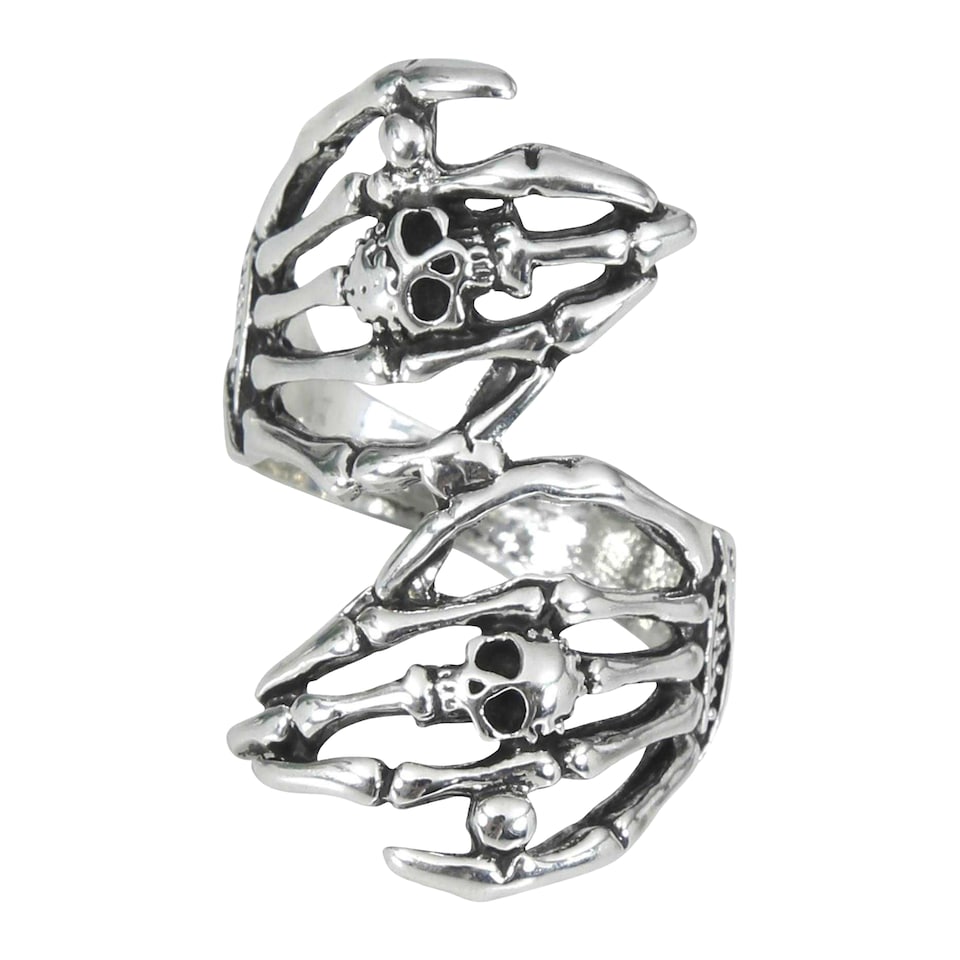 image 1 of Fiestas Guirca Skeleton Ring | Silver | Silver | 1