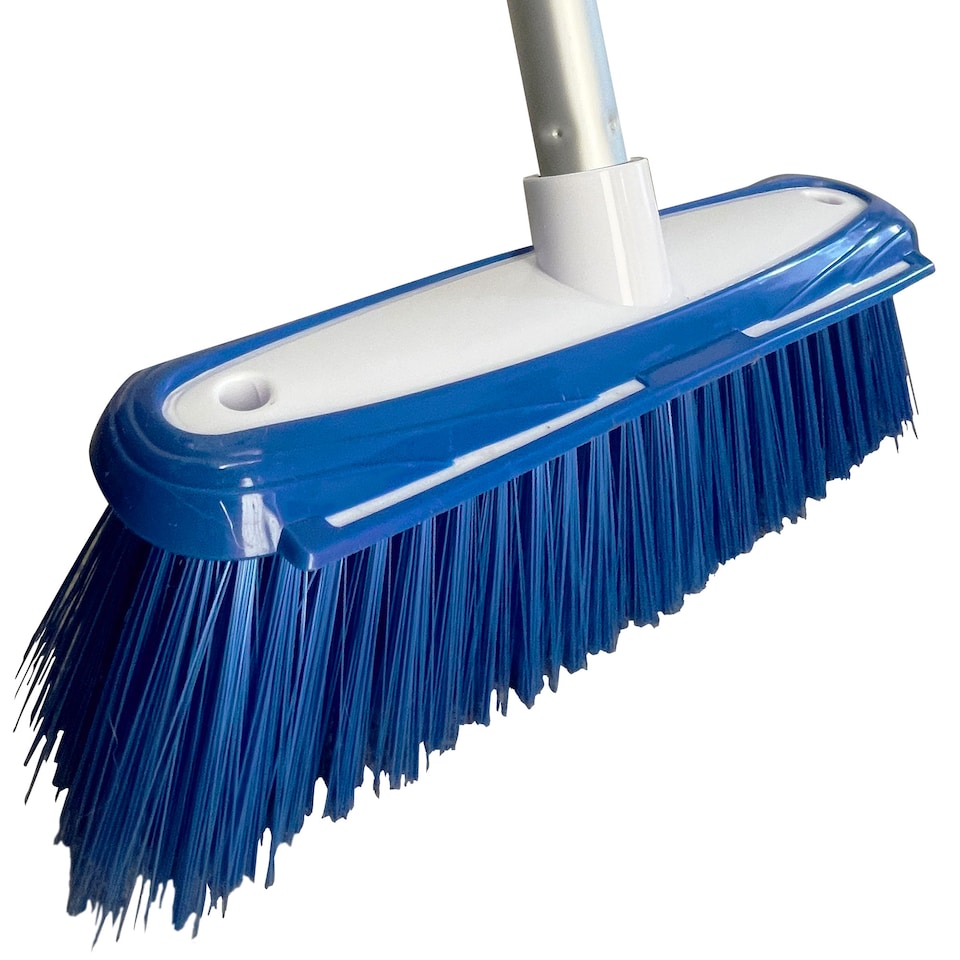 image 1 of Colour-Coded Soft Indoor Sweeping Brush Head Only with Built-In Scraper
