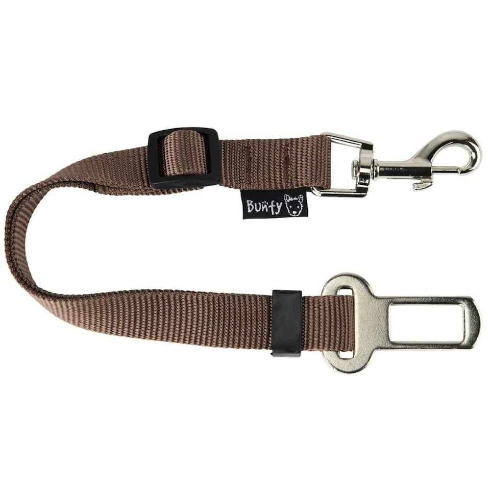 image 1 of Dog & Cat Seat Belt Safety Travel Restraint, Harness Clip For Car Van Lead Red