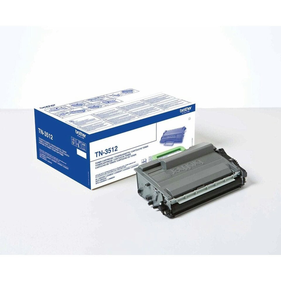 image 1 of Brother TN3512 Toner Cartridge | Super High Yield | Black | Brother Genuine Supplies
