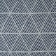 image 2 of Geo Diamond Collection Recycled Cotton Throw in Navy (50" x 60") Blue | Blue