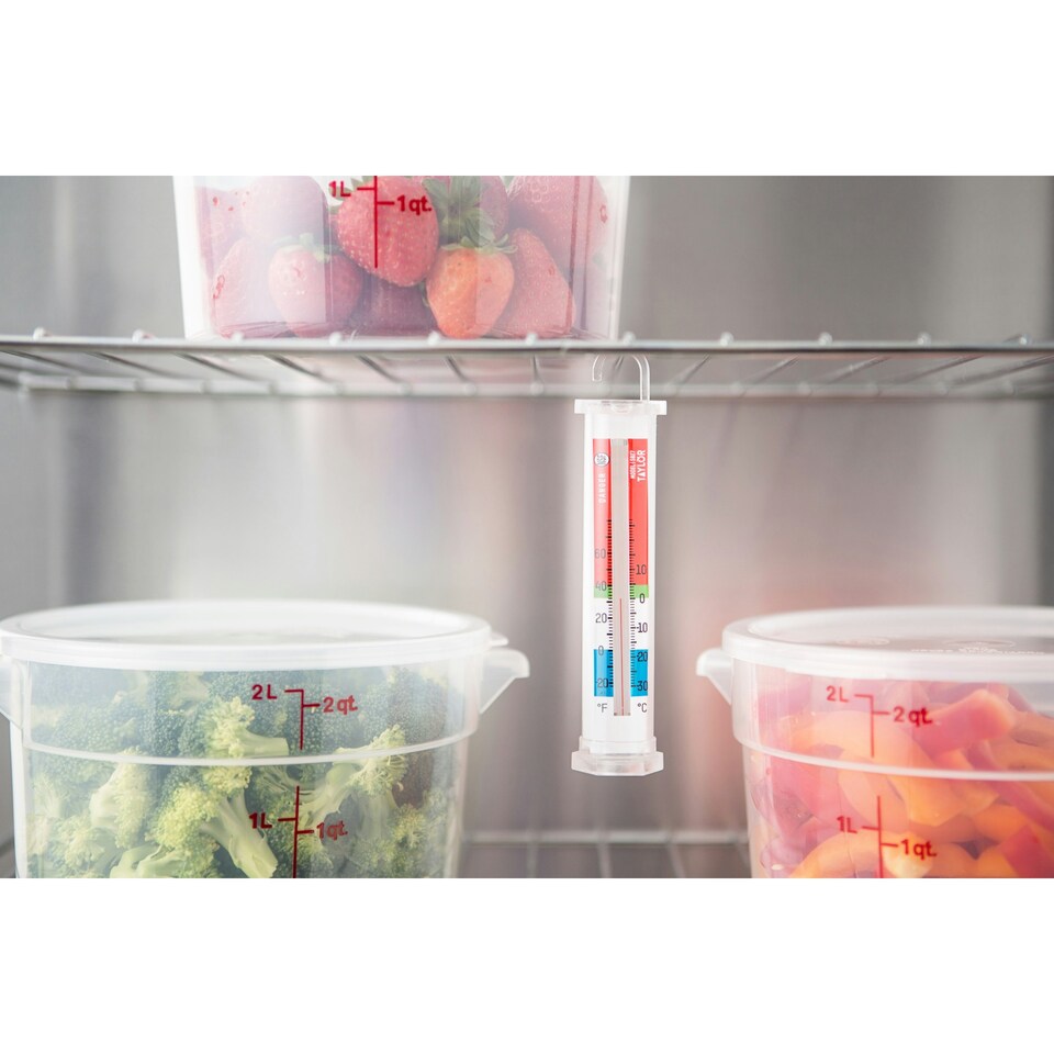 image 1 of Taylor Fridge Freezer Thermometer Clear Glycol