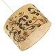 image 5 of Contemporary Multi Coloured Floral Bamboo Round Pendant Lamp Shade | Multi | Multi-coloured | 1