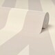 image 4 of Classic Wide Stripe Wallpaper in Cream and Truffle Multi