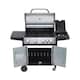 image 4 of 4 + 1 Burner Gas BBQ with Built-in Side Burner, Thermometer & Folding Shelves
