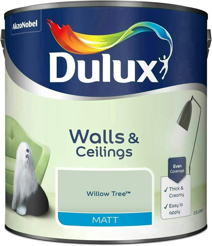 image 1 of Dulux Matt 2.5L Willow Tree