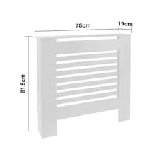 Groundlevel Wooden Radiator Cover Home Decorative Modern Design | White | White