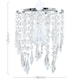 image 5 of ValueLights Silver Ceiling Pendant Shade & Bulb | Chrome
