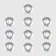 image 3 of ValueLights Decking Lights 10 Pack Silver Outdoor Decking Light With Extension White 15mm